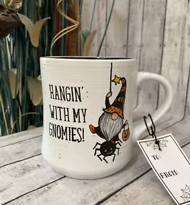 HALLOWEEN GNOME COFFEE MUG CERAMIC MUG - HANGIN WITH MY GNOMIES! NEW! - Picture 1 of 7