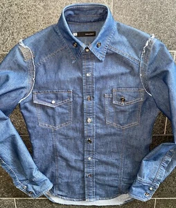 DSQUARED2 F/W 2002 Western 48 Cowboy Jeans Chemise Masterpiece Homeless Grail - Foto 1 di 12