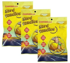 Lemon Ginger Hard Candy 100g x 3 Beutel Songwha Ginger Lemon Candy - Bild 1 von 8