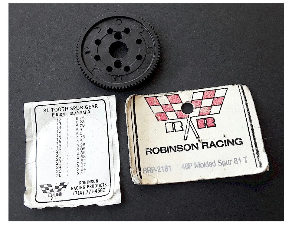 Coche de radiocontrol de colección Robinson Racing Products 2181 engranaje giratorio moldeado 48P 81T PVP-2181 Foto 1 de 1