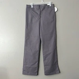 NWT Flynn O'Hara Uniform Pants Girl's Flat Slacks Steel Gray Size 16 - Picture 1 of 8