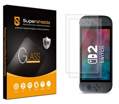 [Pacote com 2] Protetor de tela de vidro temperado Supershieldz para Nintendo Switch 2 - Imagem 1 de 4