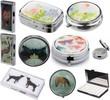 Cute Design 2,3,7 Day Compartment Pill Box Storage Tin Tablet medicine Case