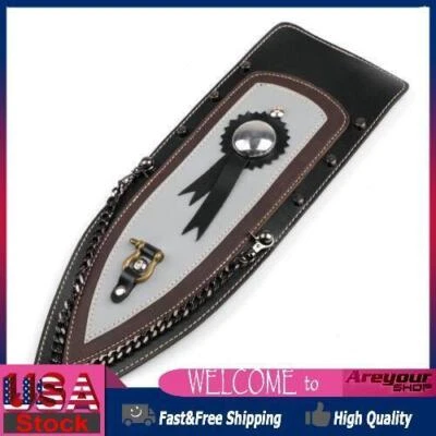 Tie Leather Plain Rear Fender Bib Fit For 04-16 Sportster Xl883 Solo Seat H03 Foto 1 de 4