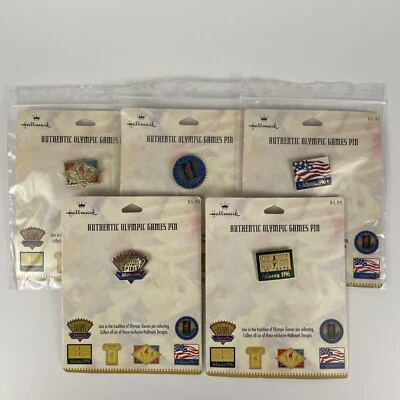Vintage Hallmark 1996 Atlanta Authentic Olympic Games Lapel Pins - Lot Of 5 Pins - Image 1 of 4