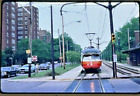 Cleveland RTA Rapid Transit Light Rail #63 Car at Intersection c1985 35mm