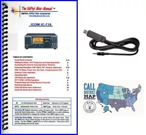 Icom IC-718 Accy. Bundle w/ Nifty! Mini-Manual & RT Systems Prog./Control Cable - Picture 1 of 3