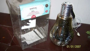 Lighted Mercury Glass Christmas Ornament by Martha Stewart Living 9.5" - Picture 1 of 4