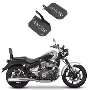 Pillion Footrest Compatible With Royal Enfield SUPER METEOR 650 (PAIR) (Black, - Bild 1 von 7