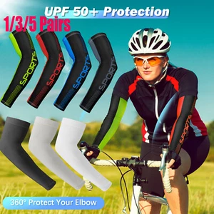 Manga de brazo seda hielo protección UV ciclismo verano secado rápido cubierta deportes al aire libre - Imagen 1 de 112