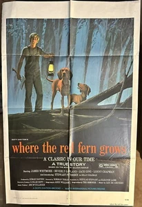 Where the Red Fern Grows Original Movie Poster 27x41 Stewart Petersen - Picture 1 of 1