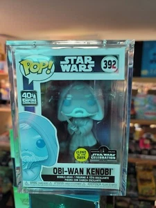 FUNKO POP! Star Wars Obi-Wan Kenobi Glow in the Dark 2020 Celebration Exclusive - Picture 1 of 7