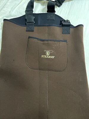 Sterns 氯丁橡胶胸部涉水服中号钓鱼 20 X 32 涉水裤 — 第 1/4 张图片