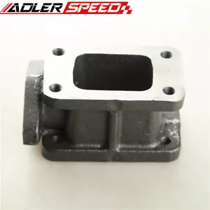 T3 Turbo Charger Manifold Cast Iron Flange Extension Adapter&38mm Wastegate Port - Foto 1 di 8