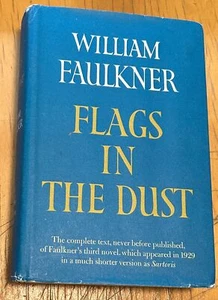 FLAGS IN THE DUST WILLIAM FAULKNER 1973 1ST ED HB DJ SIGNED DOUGLAS DAY RANDOM - Picture 1 of 5