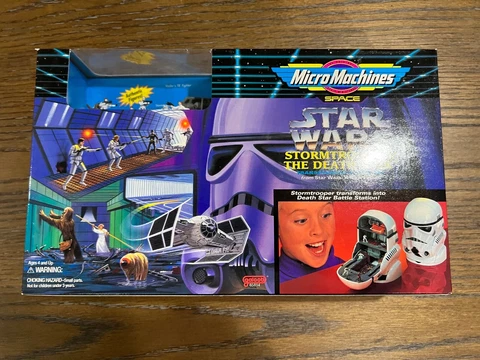 Star Wars Vintage Micro Machines Stormtrooper / Death Star Action Playlet NIB Cover