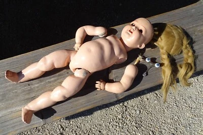 c.1930-50 HEUBACH KÖPPELSDORF 342.4 Porzellankopf PUPPE Germany zum Restaurieren - Bild 1 von 4