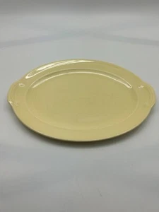 Vintage MCM Taylor Smith & Taylor Lu-Ray Pastels 12 Inch Yellow Serving Platter - Picture 1 of 6