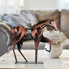 Metal Horse Statue Decor, Handmade Strong Modern Horse Sculpture Handicraft, Rus