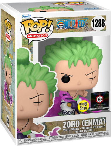 Funko Pop One Piece - Zoro w/ Enma #1288 GITD Chalice Exclusive w/  protector