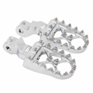 2x Foot pegs Chrome For Bonneville T100 T900 01-15 For Trunxon 1200 2004-2015 AS - Picture 1 of 5