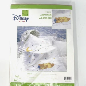 New Disney Home Sweet Dreams Counted Cross Stich Winnie The Pooh Blanket Janlynn - Picture 1 of 5