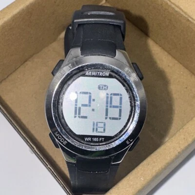 Reloj digital Armitron Pro Sport para mujer 45/7042 27 mm azul/plateado funcionando Foto 1 de 4