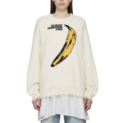 NUEVO CON ETIQUETAS ~ R13 Suéter The Velvet Underground Banana Talla S Foto 1 de 4