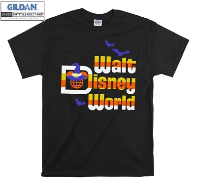 Walt Disney World Halloween Logo Disney Wit Hoodie Tshirt Men Women Unisex AB931 - Image 1 of 4