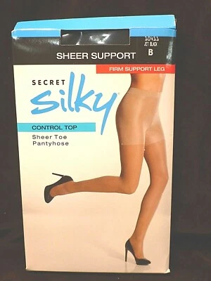 GILDAN Secret Sedoso Transparente Soporte Control Parte Superior Puntera Transparente Soporte Firme Pierna Nuevo en Paquete Foto 1 de 3