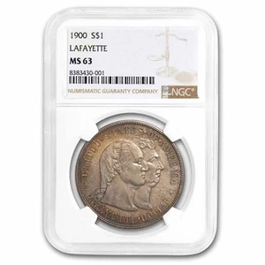 1900 Lafayette Dollar MS-63 NGC - Picture 1 of 3