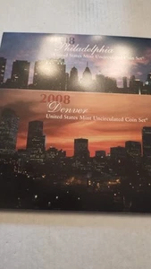 2008 P and D United States Mint ANNUAL Uncirculated Coin Set 28 BU Coins - Picture 1 of 2