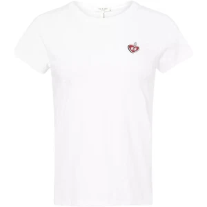 Rag & Bone Weißes Damen Kurzarm Rundhals RB Glücksbringer Kurzarm T-Shirt - Bild 1 von 1
