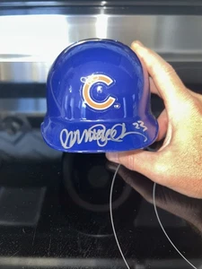 Mini casco Ryne Sandberg autografato firmato Chicago Cubs Riddel 2007 NO COA! - Foto 1 di 7