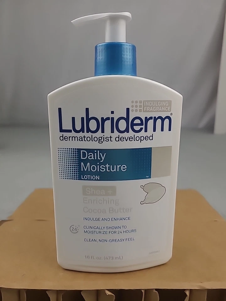 1x Lubriderm Daily Moisture Body Lotion with Shea + Enriching Cocoa Butter 16 oz - Image 1 of 4