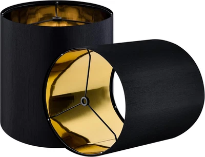 Conjunto de 2 abajures pequenos GOSO 9,8" espelho preto abajures altos para abajur de parede - Imagem 1 de 4