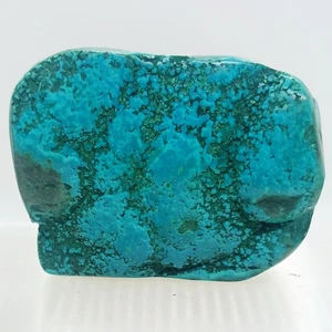 Piedra pulida muestra cristal de crisocola natural y malaquita de alta calidad - Imagen 1 de 10