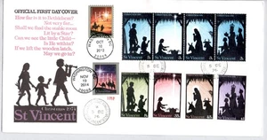 WEIHNACHTEN #4711 HEILIGE FAMILIE #4945b MAGI UNGEZÄHNT NAKANO PERFINS, ST. VINCENT - Bild 1 von 1