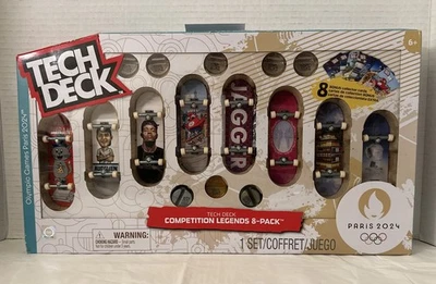 Tech Deck Competition Legends Paquete de 8 Mini Patinetas 2024 Juegos Olímpicos París Foto 1 de 4