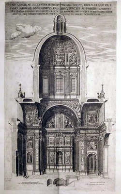 Kupferstich, Capella Sistina in S. Maria Maggiore in Rom, P. de Angelis, 1621 - Bild 1 von 4