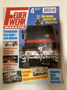 Feuerwehr Magazin April 1995 Taunusstein Wuppertal Elmshorn Hoppetenzell US RTW - Bild 1 von 1