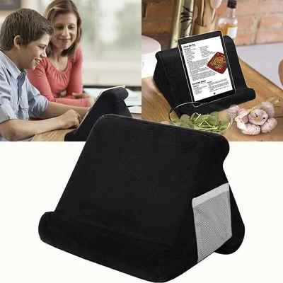 Soporte de Almohada para Tableta para iPad Soporte de Cojín, Suave Multiángulo Teléfono Almohada Regazo Foto 1 de 4