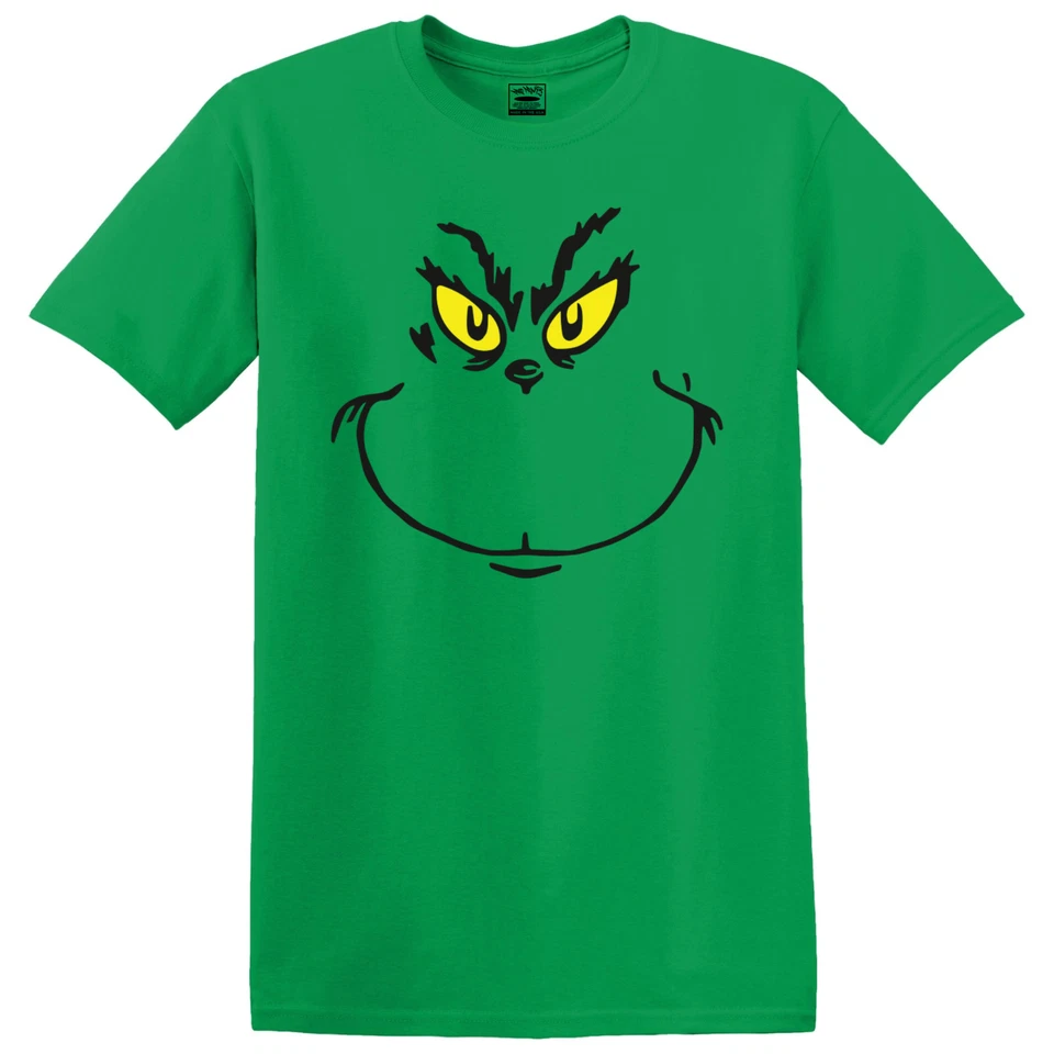 Christmas T-Shirt Grinch Face - Image 1 of 1
