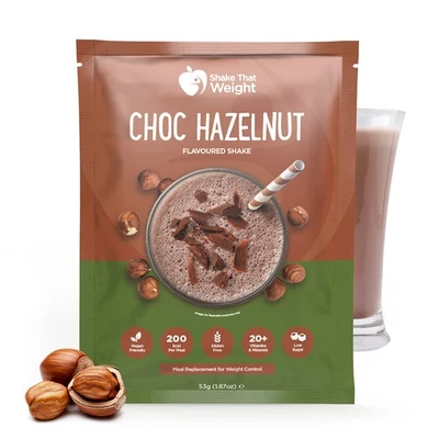 Shake That Weight Chocolate Hazelnut Meal Replace Shake 53g Protein Diet Drink