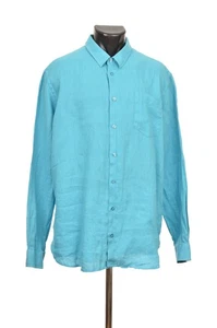 Camisa Vilebrequin Curazao Azul Caroubis Lino LS Botón CRSP601P 316 Talla XXL - Imagen 1 de 7