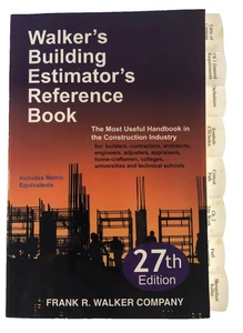 Walker's Building Estimator's Reference Book  27th Edition Frank R. Walker-EX - Picture 1 of 5
