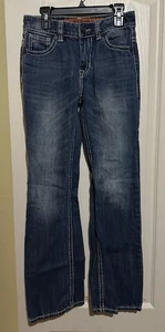 Rock & Roll Denim Jeans BB Gun Bootcut Boys Size 12R Western Wear Cowboy - Picture 1 of 8