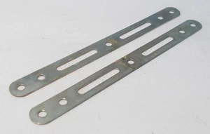 2 x Meccano original 11 hole Slotted Strips in iridescent finish (part no.55) - Picture 1 of 1
