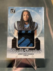 2024 Donruss Jonathan Brooks Rookie Holiday Sweaters Carolina Panthers RC - Bild 1 von 4