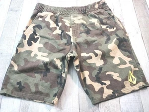 Volcom True To This Faded Camo Fleece Sweat Shorts Men's XL No Drawstring - Picture 1 of 9